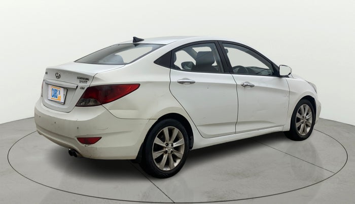 2012 Hyundai Verna FLUIDIC 1.6 CRDI SX, Diesel, Manual, 1,11,454 km, Right Back Diagonal