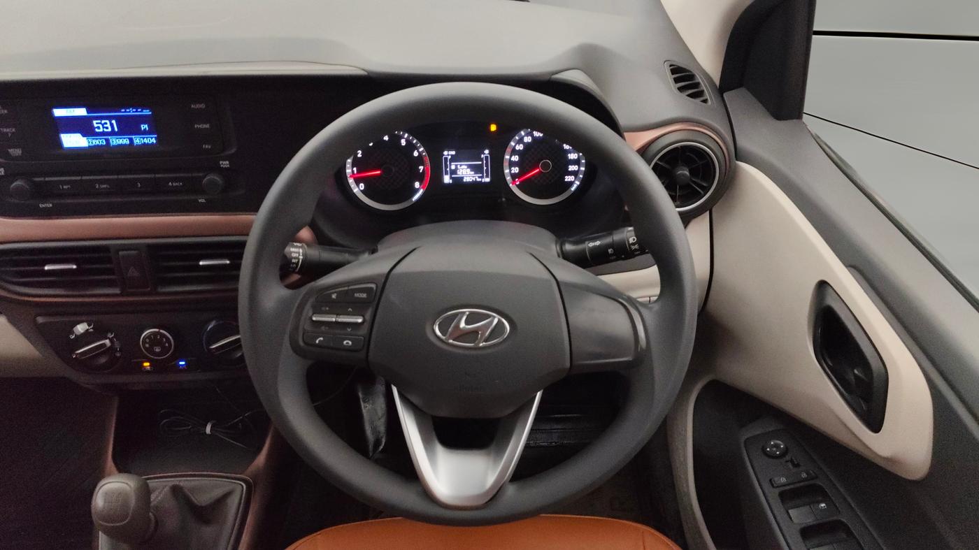 2022 Hyundai AURA S 1.2 CNG, CNG, Manual, 27,951 km, Steering Wheel Close Up