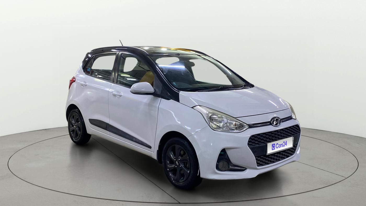 2018 Hyundai Grand i10 SPORTZ U2 1.2 KAPPA CRDI DUAL TONE, Diesel, Manual, 63,217 km, Right Front Diagonal