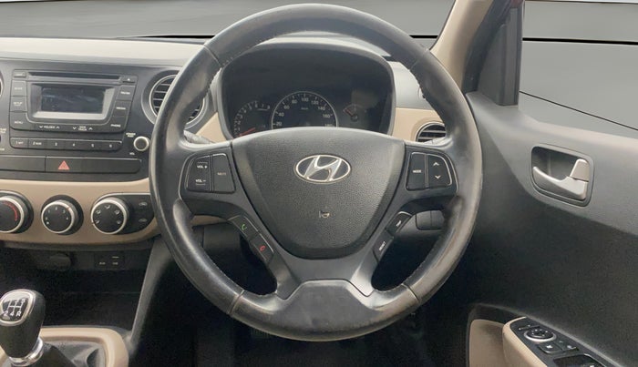 2015 Hyundai Grand i10 ASTA 1.2 KAPPA VTVT, Petrol, Manual, 1,18,778 km, Steering Wheel Close Up