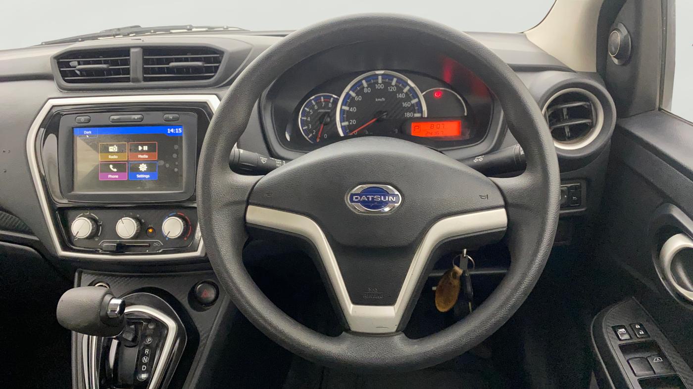 2019 Datsun Go T CVT, Petrol, Automatic, 24,128 km, Steering Wheel Close Up