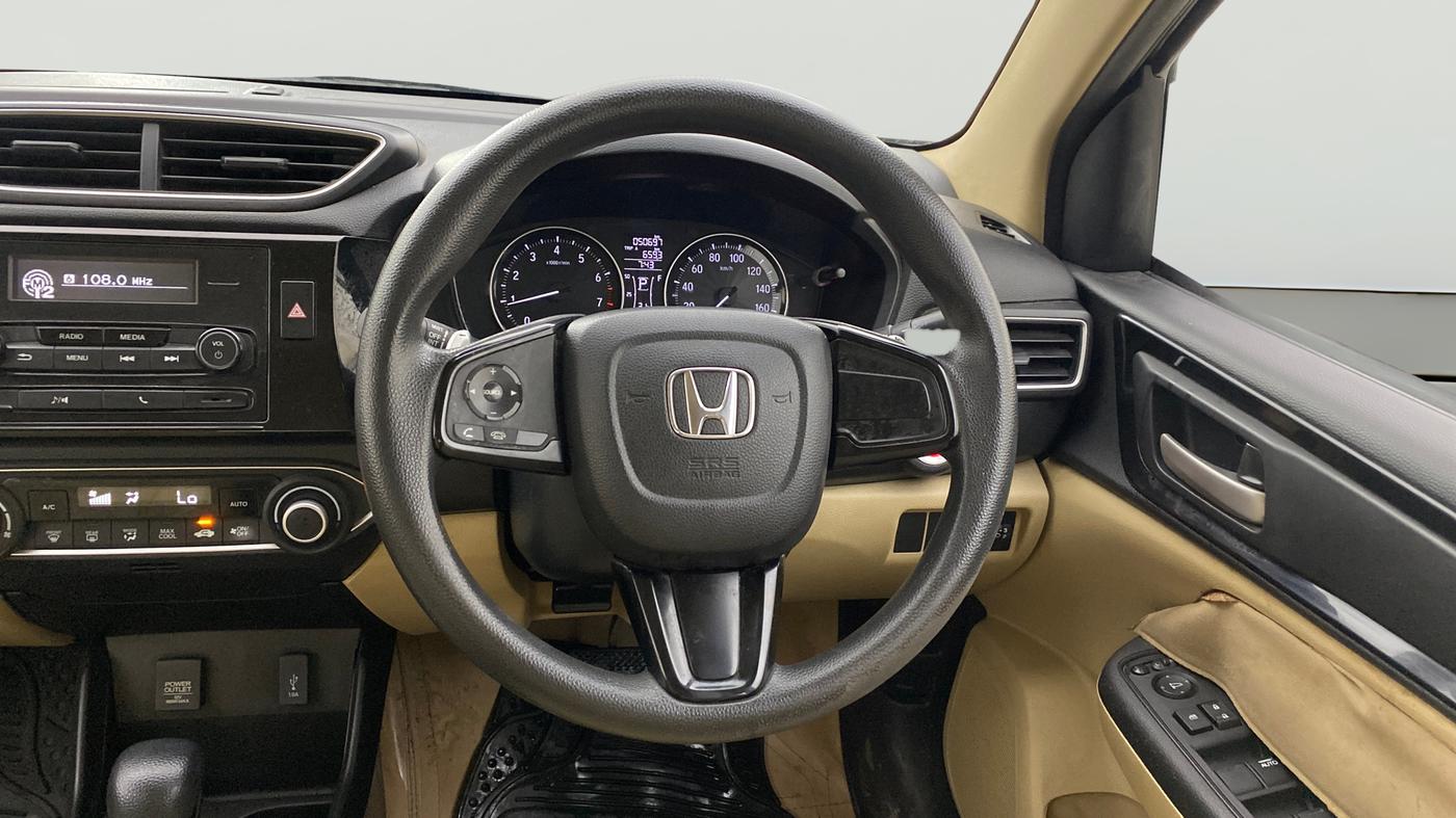 2018 Honda Amaze 1.2L I-VTEC V CVT, Petrol, Automatic, 50,697 km, Steering Wheel Close Up