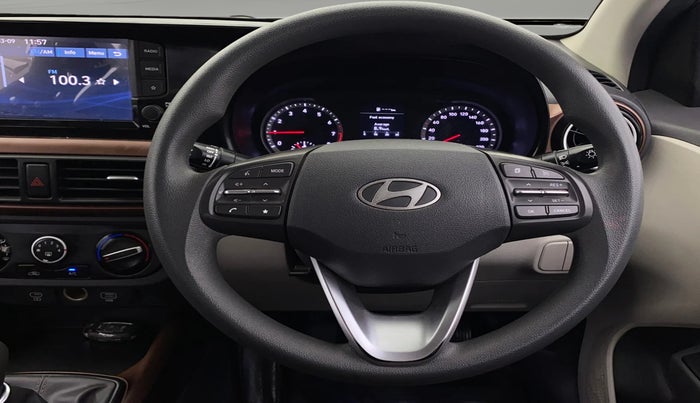 2023 Hyundai AURA SX 1.2, Petrol, Manual, 53,112 km, Steering Wheel Close Up