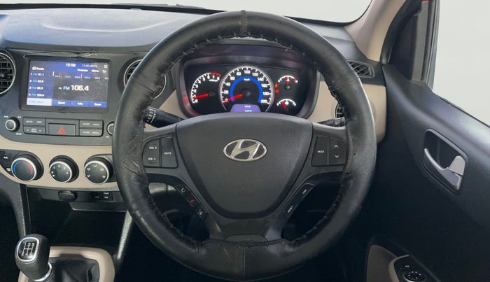 2019 Hyundai Grand i10 SPORTZ 1.2 KAPPA VTVT, Petrol, Manual, 42,988 km, Steering Wheel Close Up