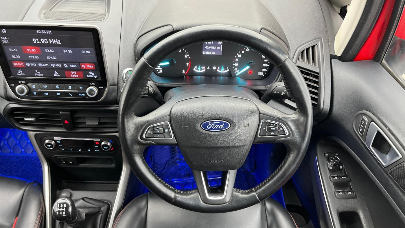 2018 Ford Ecosport TITANIUM 1.5L PETROL, Petrol, Manual, 57,250 km, Steering Wheel Close Up