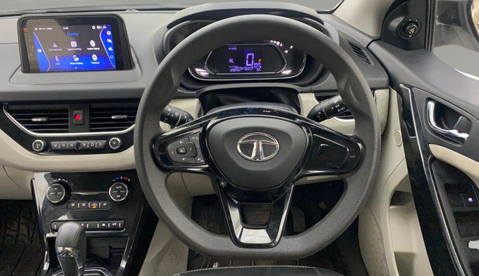 2020 Tata NEXON XZA PLUS DIESEL, Diesel, Automatic, 1,29,002 km, Steering Wheel Close Up
