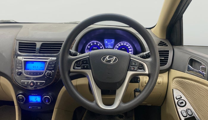2013 Hyundai Verna FLUIDIC 1.6 VTVT SX, Petrol, Manual, 51,992 km, Steering Wheel Close Up