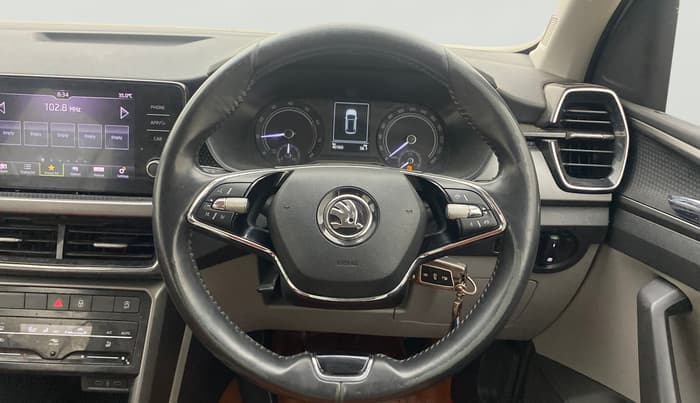 2022 Skoda KUSHAQ AMBITION 1.0L TSI MT, Petrol, Manual, 40,182 km, Steering Wheel Close Up