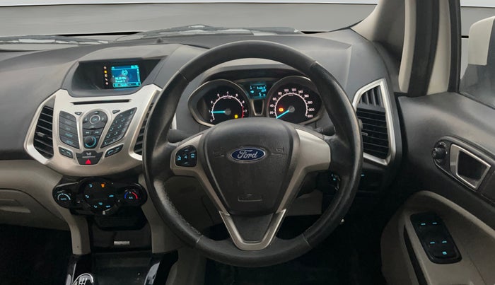 2015 Ford Ecosport TITANIUM 1.5L PETROL, Petrol, Manual, 1,01,340 km, Steering Wheel Close Up