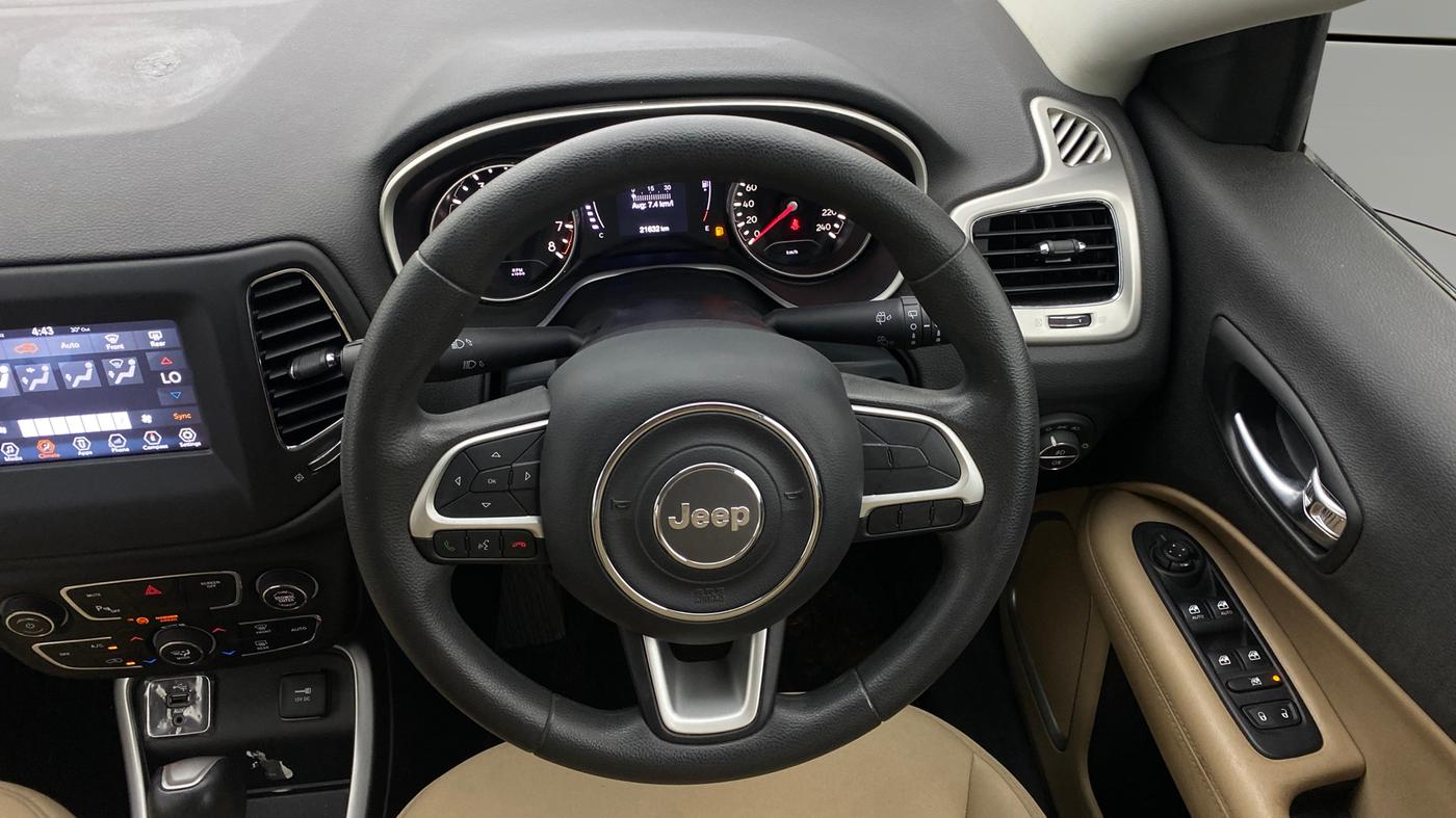 2019 Jeep Compass LONGITUDE (O) 1.4 PETROL AT, Petrol, Automatic, 21,631 km, Steering Wheel Close Up