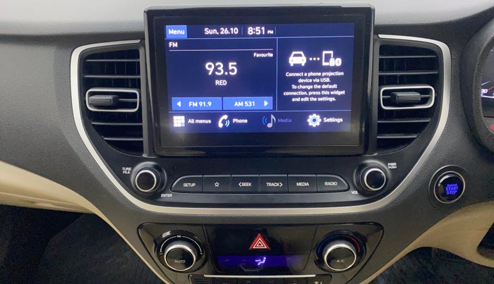 2020 Hyundai Verna SX 1.5 VTVT IVT, Petrol, Automatic, 41,237 km, Air Conditioner