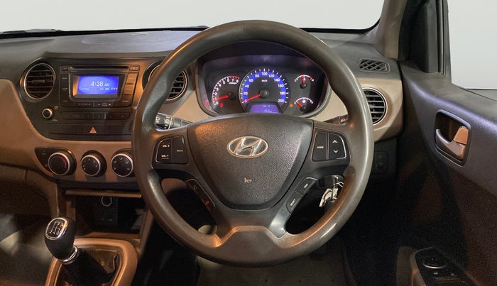 2014 Hyundai Xcent S 1.2, Petrol, Manual, 1,03,564 km, Steering Wheel Close Up