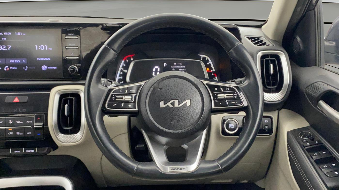 2023 KIA SONET 	 HTX 1.0 TURBO DCT, Petrol, Automatic, 63,491 km, Steering Wheel Close Up