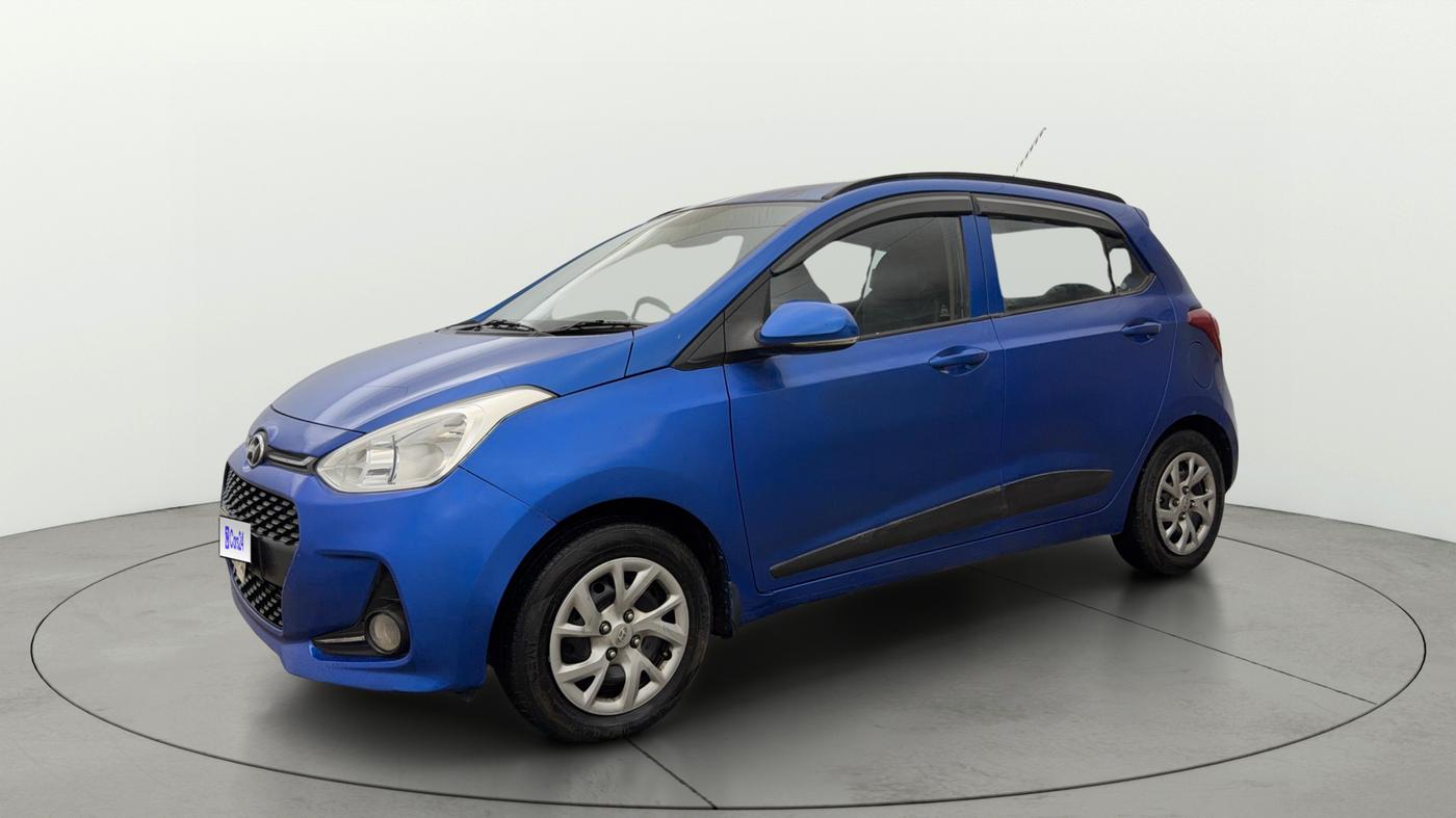 2018 Hyundai Grand i10 SPORTZ 1.2 KAPPA VTVT, CNG, Manual, 1,20,087 km, Left Front Diagonal