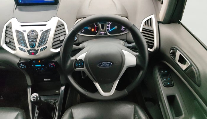 2013 Ford Ecosport TITANIUM 1.5L DIESEL (OPT), Diesel, Manual, 1,29,718 km, Steering Wheel Close Up