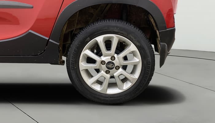 2017 Mahindra Kuv100 K8 6 STR DUAL TONE, Petrol, Manual, 29,019 km, Left Rear Wheel