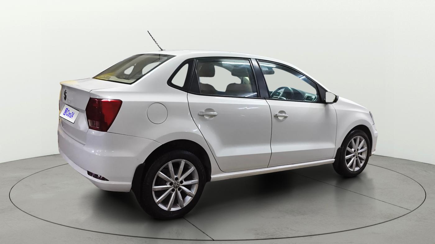 2018 Volkswagen Ameo HIGHLINE PLUS 1.0L 16 ALLOY, Petrol, Manual, 1,13,616 km, Right Back Diagonal