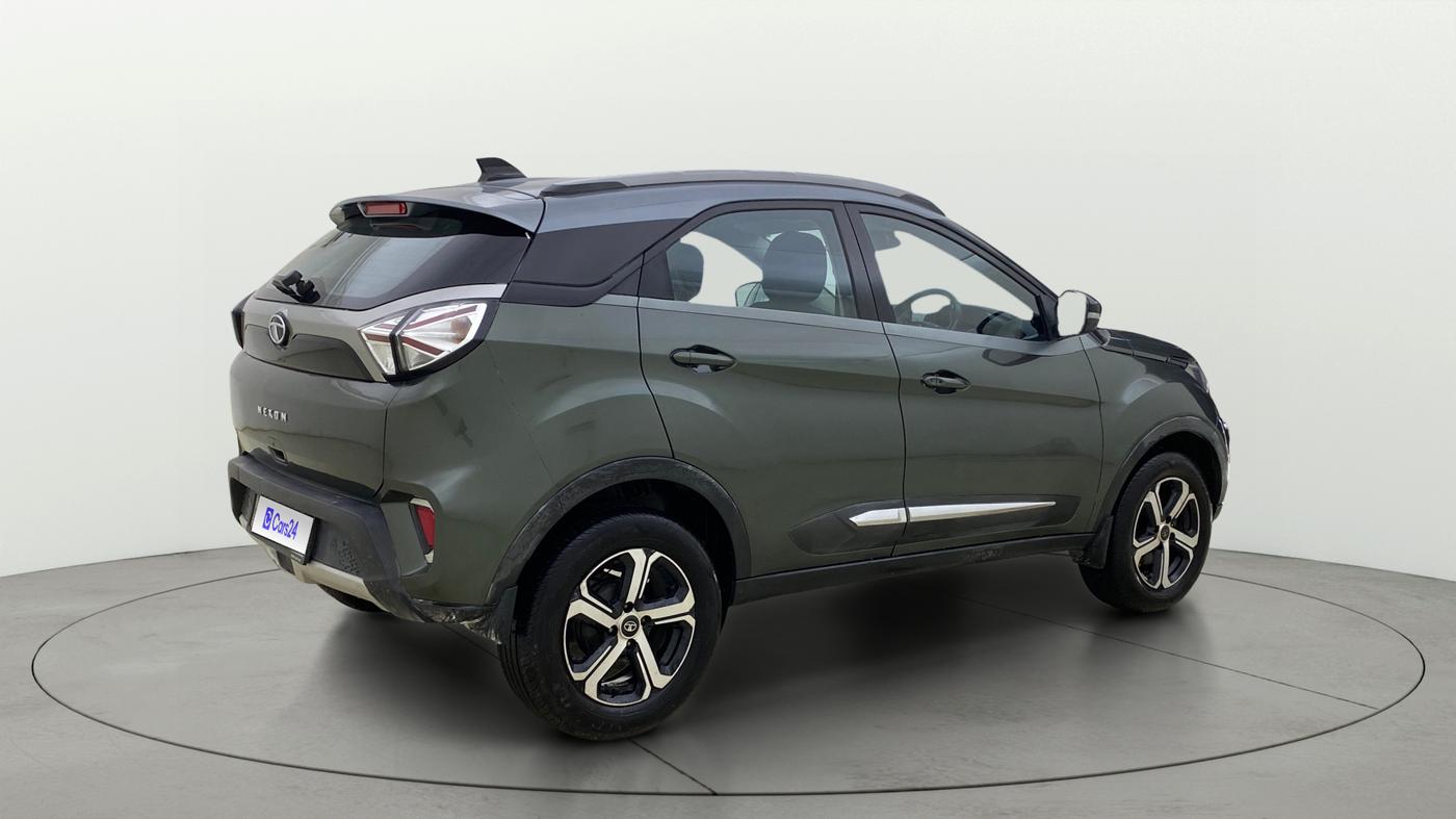 2022 Tata NEXON XZ PLUS (PREMIUM) PETROL, Petrol, Manual, 80,184 km, Right Back Diagonal