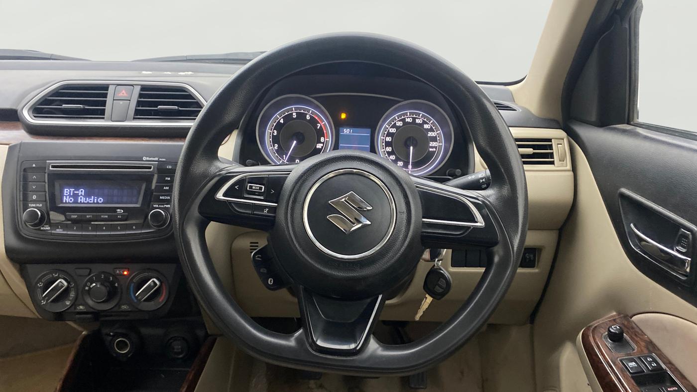 2019 Maruti Dzire VXI, Petrol, Manual, 64,459 km, Steering Wheel Close Up