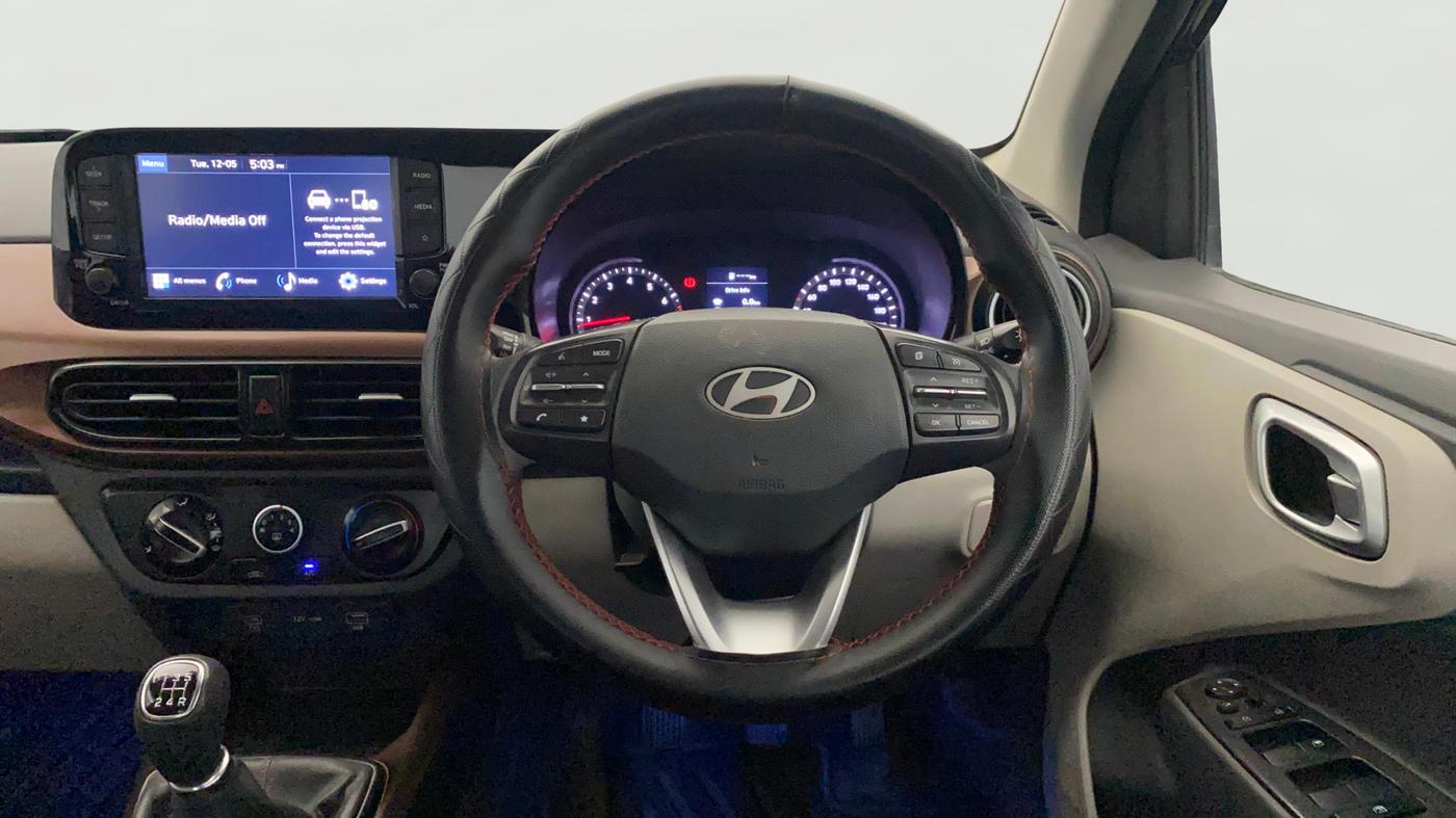 2024 Hyundai AURA SX 1.2, Petrol, Manual, 39,871 km, Steering Wheel Close Up