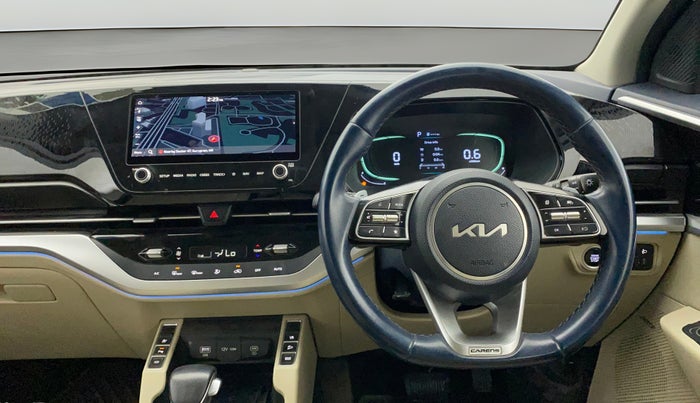 2022 KIA CARENS LUXURY PLUS 1.4 PETROL DCT 7 STR, Petrol, Automatic, 82,165 km, Steering Wheel Close Up