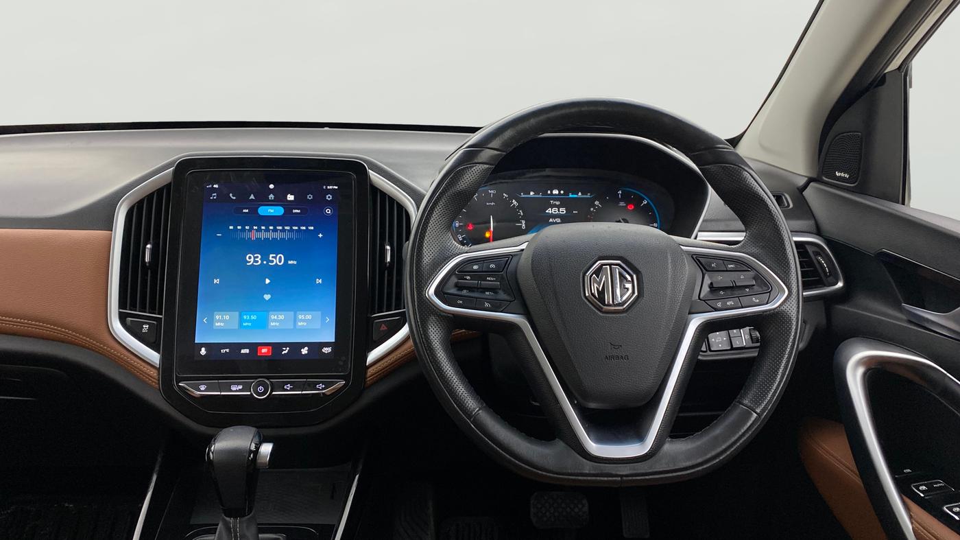 2021 MG HECTOR PLUS SHARP 1.5 PETROL TURBO CVT 6-STR, Petrol, Automatic, 79,593 km, Steering Wheel Close Up