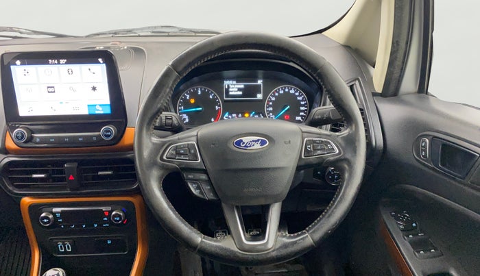 2018 Ford Ecosport TITANIUM 1.5L SPORTS(SUNROOF) DIESEL, Diesel, Manual, 1,04,012 km, Steering Wheel Close Up