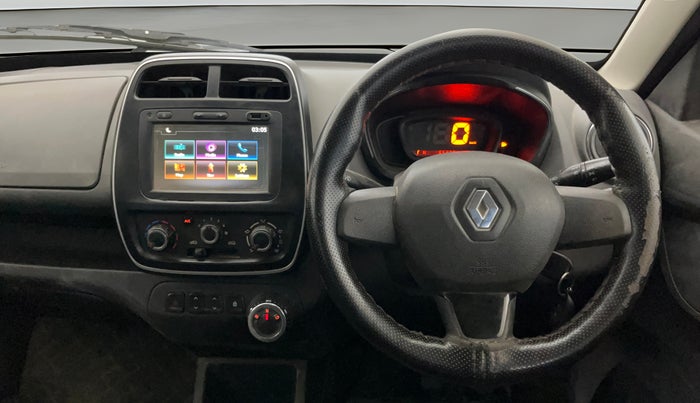 2017 Renault Kwid RXL 1.0 AMT, Petrol, Automatic, 65,316 km, Steering Wheel Close Up