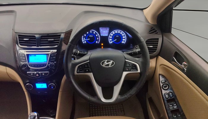 2013 Hyundai Verna FLUIDIC 1.6 VTVT SX, Petrol, Manual, 53,145 km, Steering Wheel Close Up