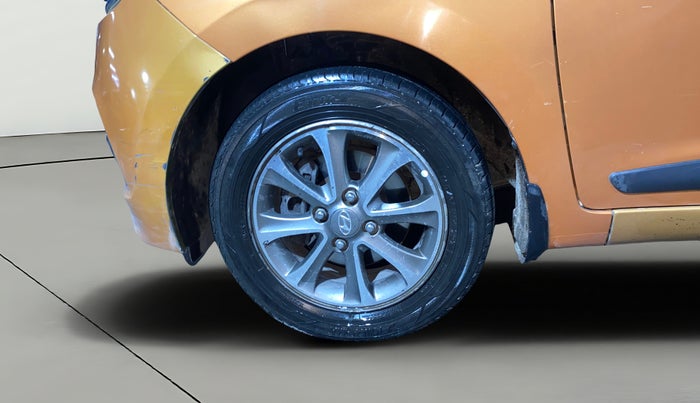 2014 Hyundai Grand i10 ASTA 1.2 KAPPA VTVT, Petrol, Manual, 1,05,349 km, Left Front Wheel