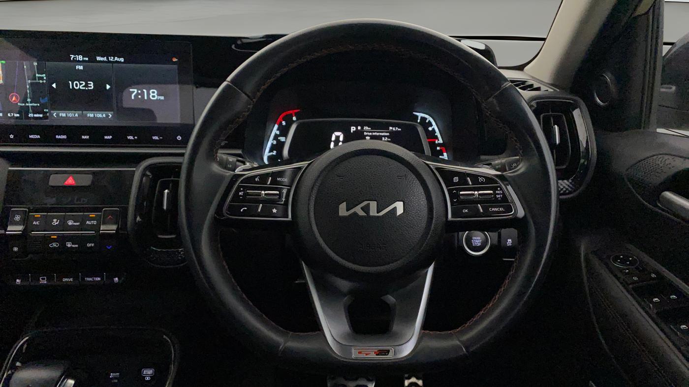 2021 KIA SONET GTX PLUS 1.5 AT, Diesel, Automatic, 53,919 km, Steering Wheel Close Up