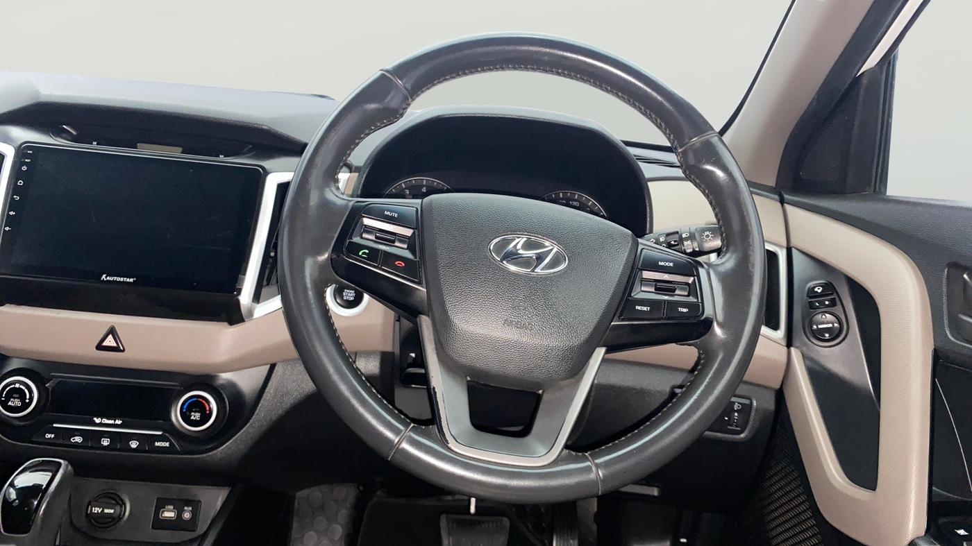 2016 Hyundai Creta SX PLUS AT 1.6 PETROL, Petrol, Automatic, 92,748 km, Steering Wheel Close Up