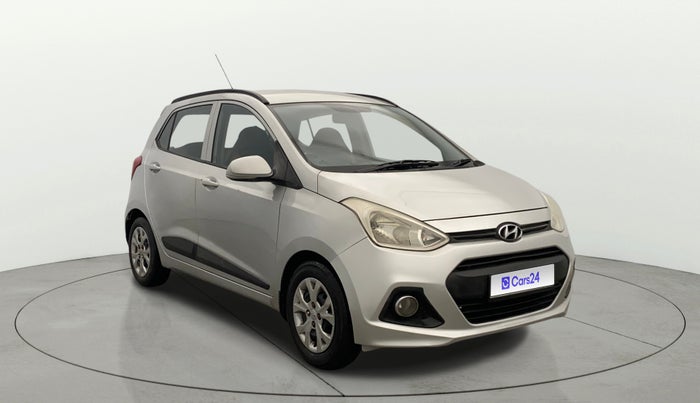 2015 Hyundai Grand i10 SPORTZ 1.2 KAPPA VTVT, CNG, Manual, 1,23,429 km, Right Front Diagonal