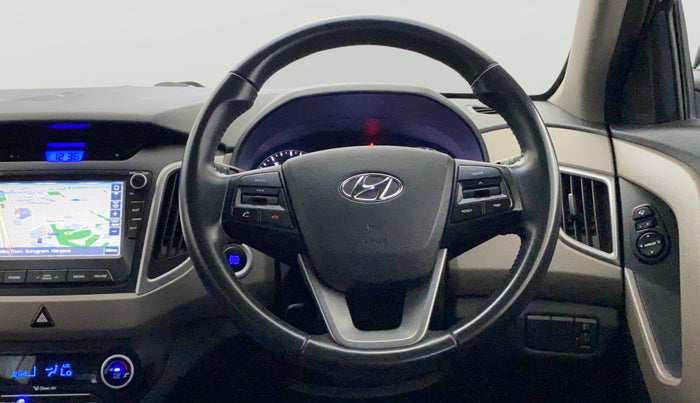 2017 Hyundai Creta SX PLUS AT 1.6 PETROL, Petrol, Automatic, 51,399 km, Steering Wheel Close Up