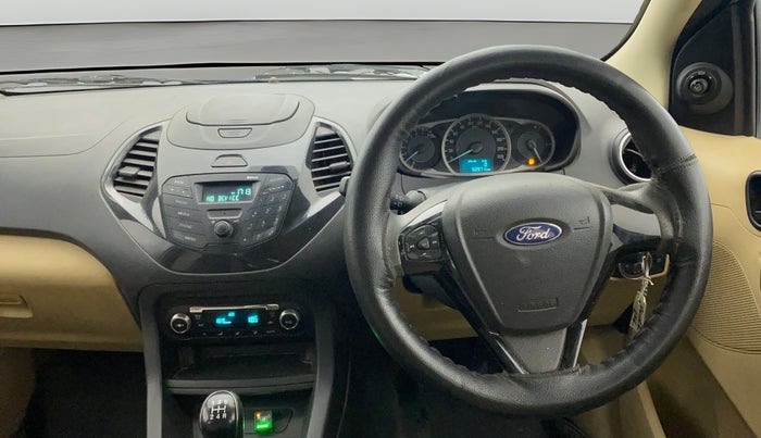2017 Ford Figo Aspire TITANIUM 1.2 PETROL, CNG, Manual, 50,962 km, Steering Wheel Close Up