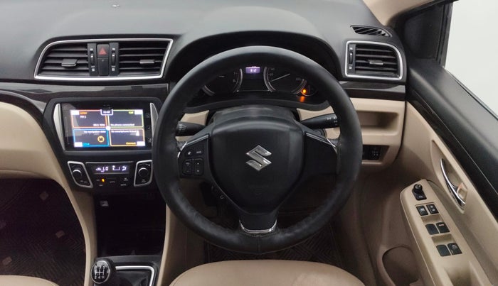 2017 Maruti Ciaz ALPHA 1.4 PETROL, Petrol, Manual, 90,075 km, Steering Wheel Close Up