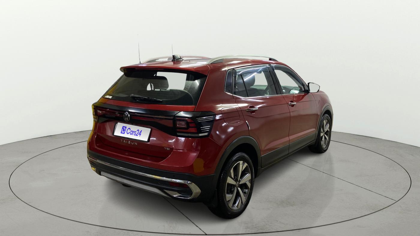 2022 Volkswagen TAIGUN TOPLINE 1.0 TSI MT, Petrol, Manual, 65,718 km, Right Back Diagonal