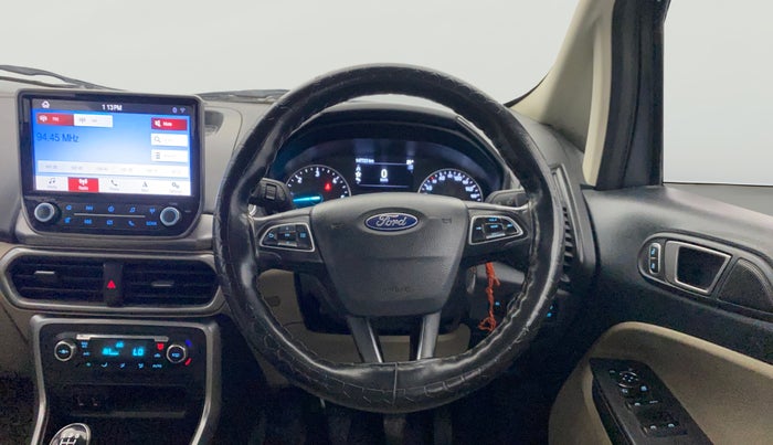 2020 Ford Ecosport TITANIUM 1.5L DIESEL, Diesel, Manual, 1,47,695 km, Steering Wheel Close Up