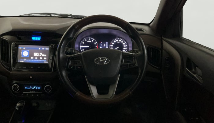 2017 Hyundai Creta SX PLUS AT 1.6 PETROL, Petrol, Automatic, 80,375 km, Steering Wheel Close Up