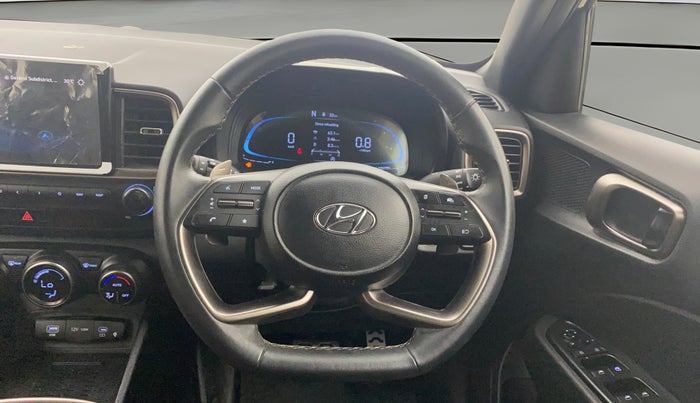 2023 Hyundai VENUE SX(O) 1.0 Turbo DCT Knight Edition, Petrol, Automatic, 20,866 km, Steering Wheel Close Up