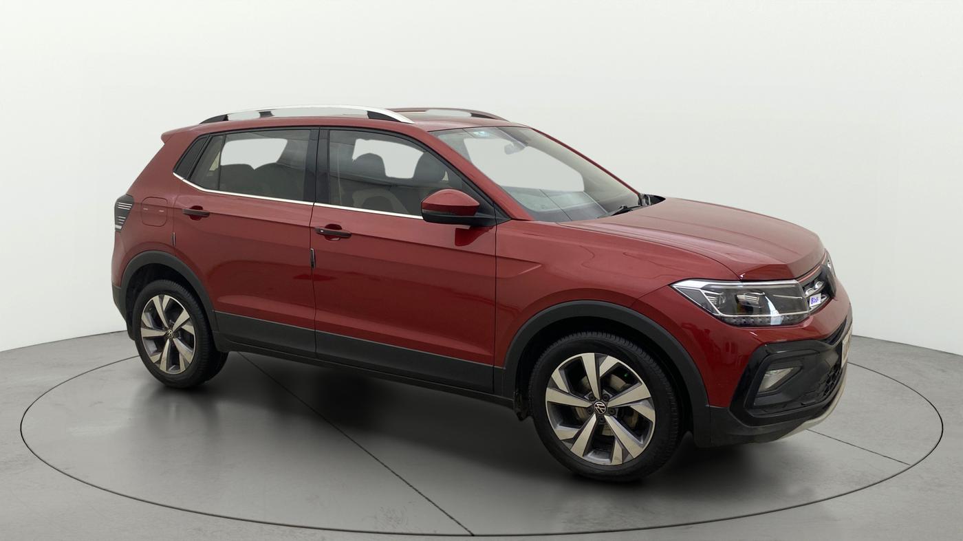 2022 Volkswagen TAIGUN TOPLINE 1.0 TSI MT, Petrol, Manual, 1,27,393 km, Right Front Diagonal