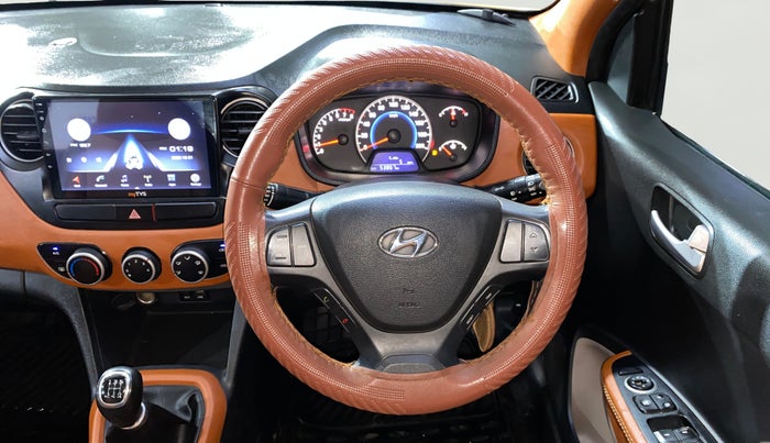 2016 Hyundai Grand i10 SPORTZ 1.2 KAPPA VTVT, Petrol, Manual, 53,865 km, Steering Wheel Close Up