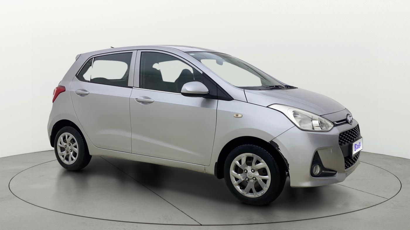 2017 Hyundai Grand i10 SPORTZ 1.2 KAPPA VTVT, Petrol, Manual, 40,483 km, Right Front Diagonal