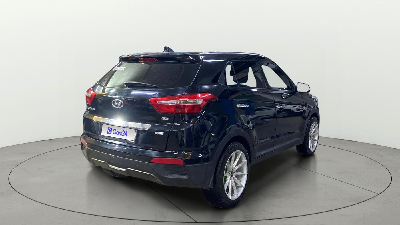 2016 Hyundai Creta SX PLUS AT 1.6 DIESEL, Diesel, Automatic, 53,029 km, Right Back Diagonal