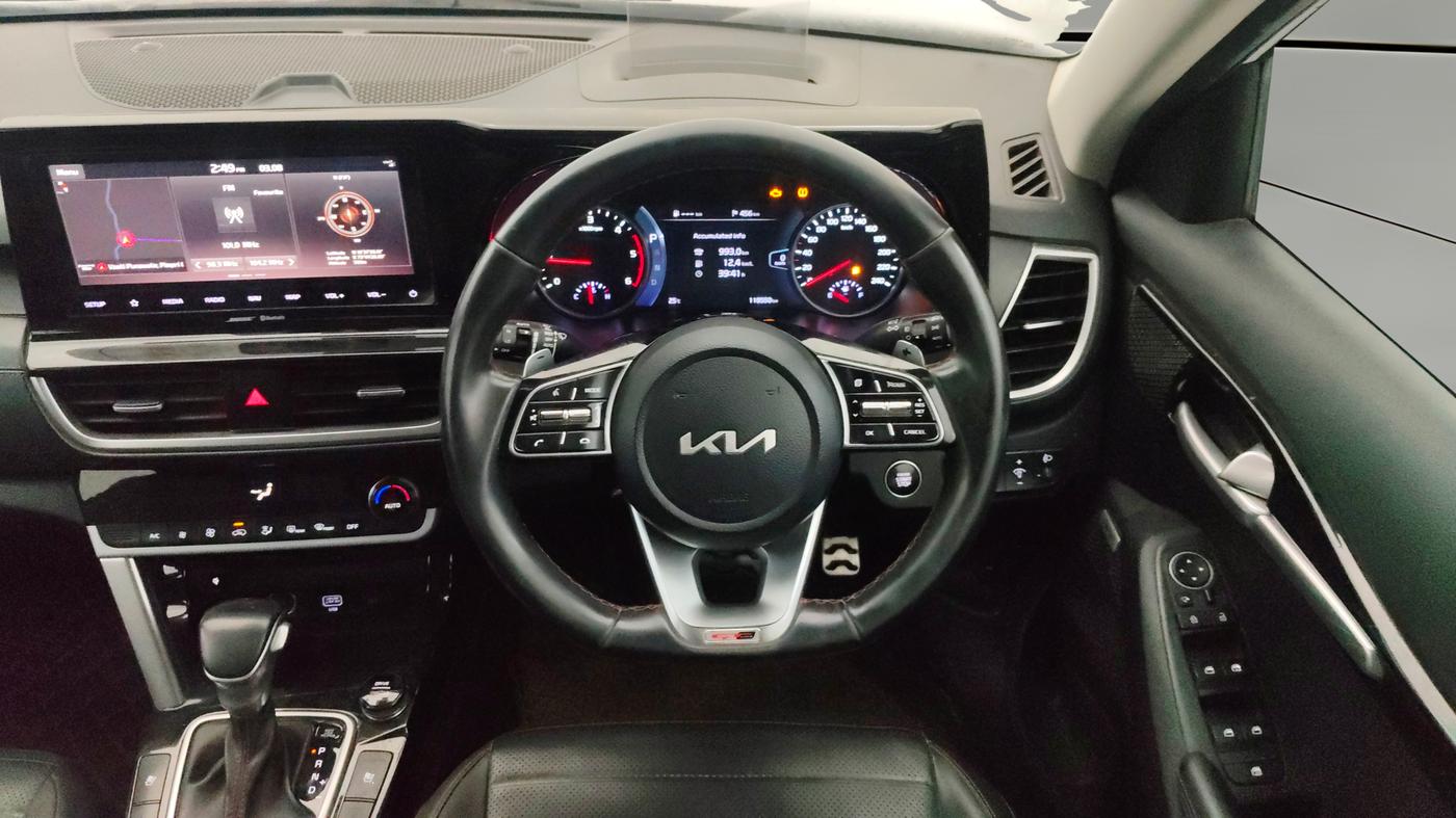2021 KIA SELTOS GTX PLUS 1.5 DIESEL AT DUAL TONE, Diesel, Automatic, 1,18,560 km, Steering Wheel Close Up