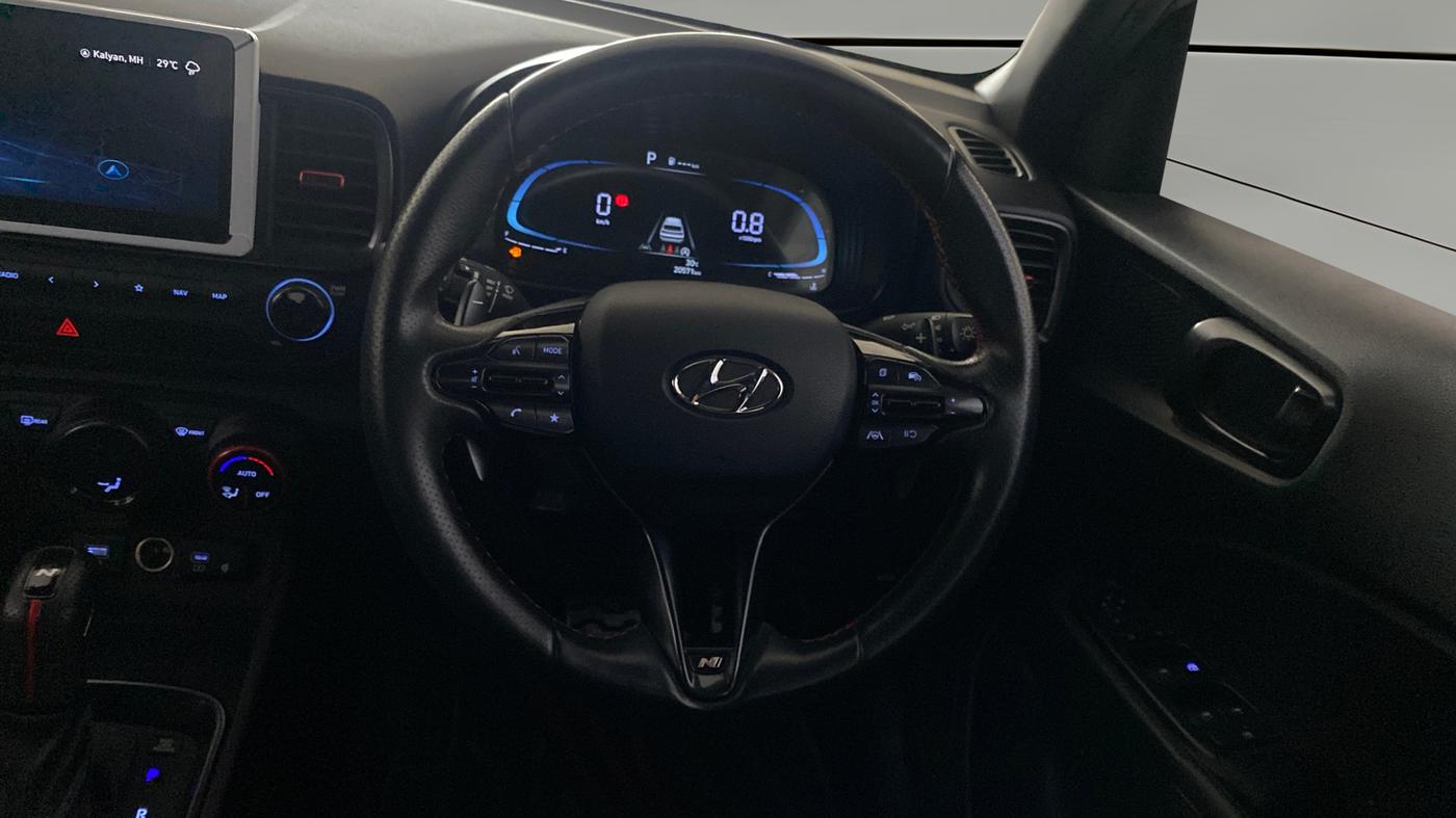 2024 Hyundai VENUE N LINE N8 1.0 TURBO DCT DUAL TONE, Petrol, Automatic, 20,571 km, Steering Wheel Close Up
