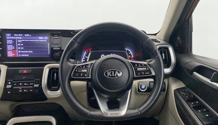 2021 KIA SONET HTX 1.0 IMT, Petrol, Manual, 43,130 km, Steering Wheel Close Up