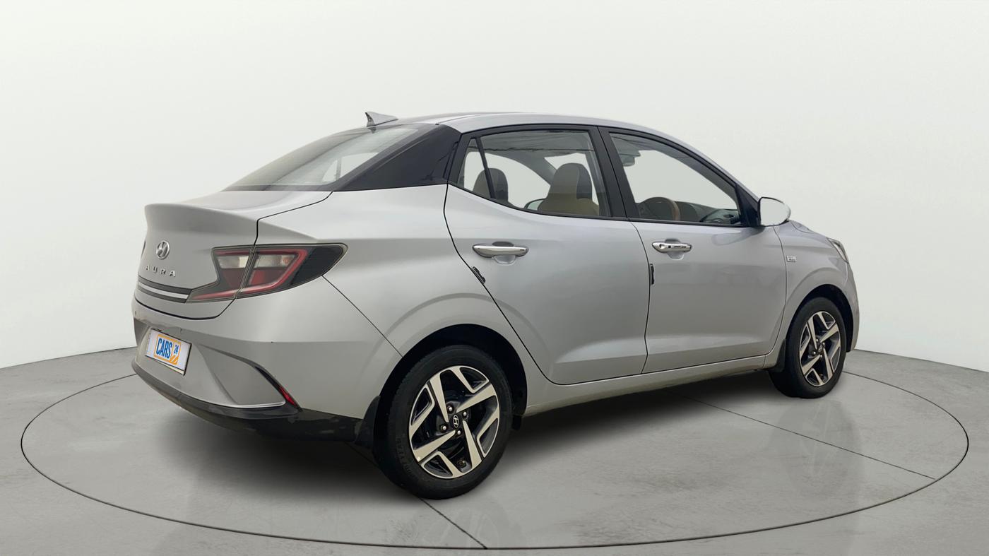 2021 Hyundai AURA SX PLUS 1.2 AMT, Petrol, Automatic, 26,914 km, Right Back Diagonal