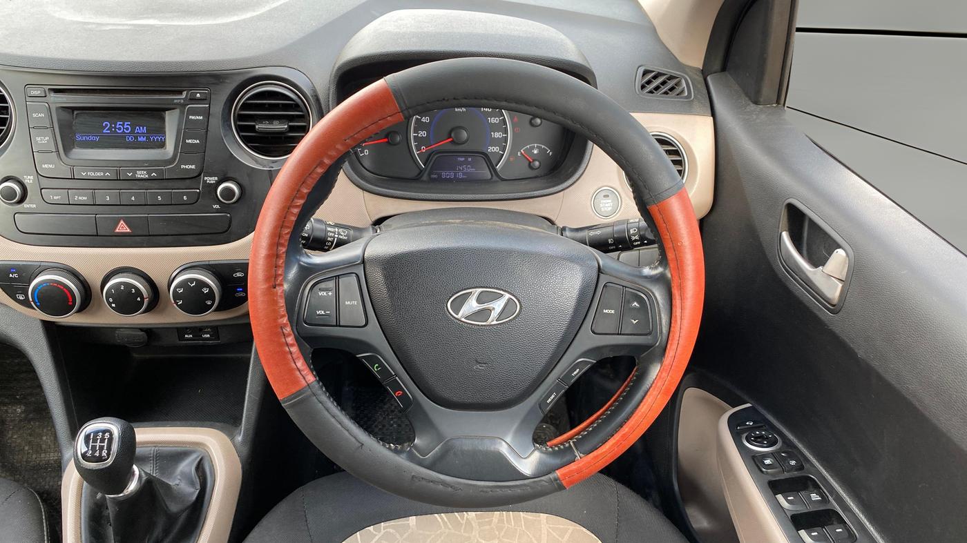 2014 Hyundai Grand i10 ASTA 1.2 KAPPA VTVT, Petrol, Manual, 80,817 km, Steering Wheel Close Up