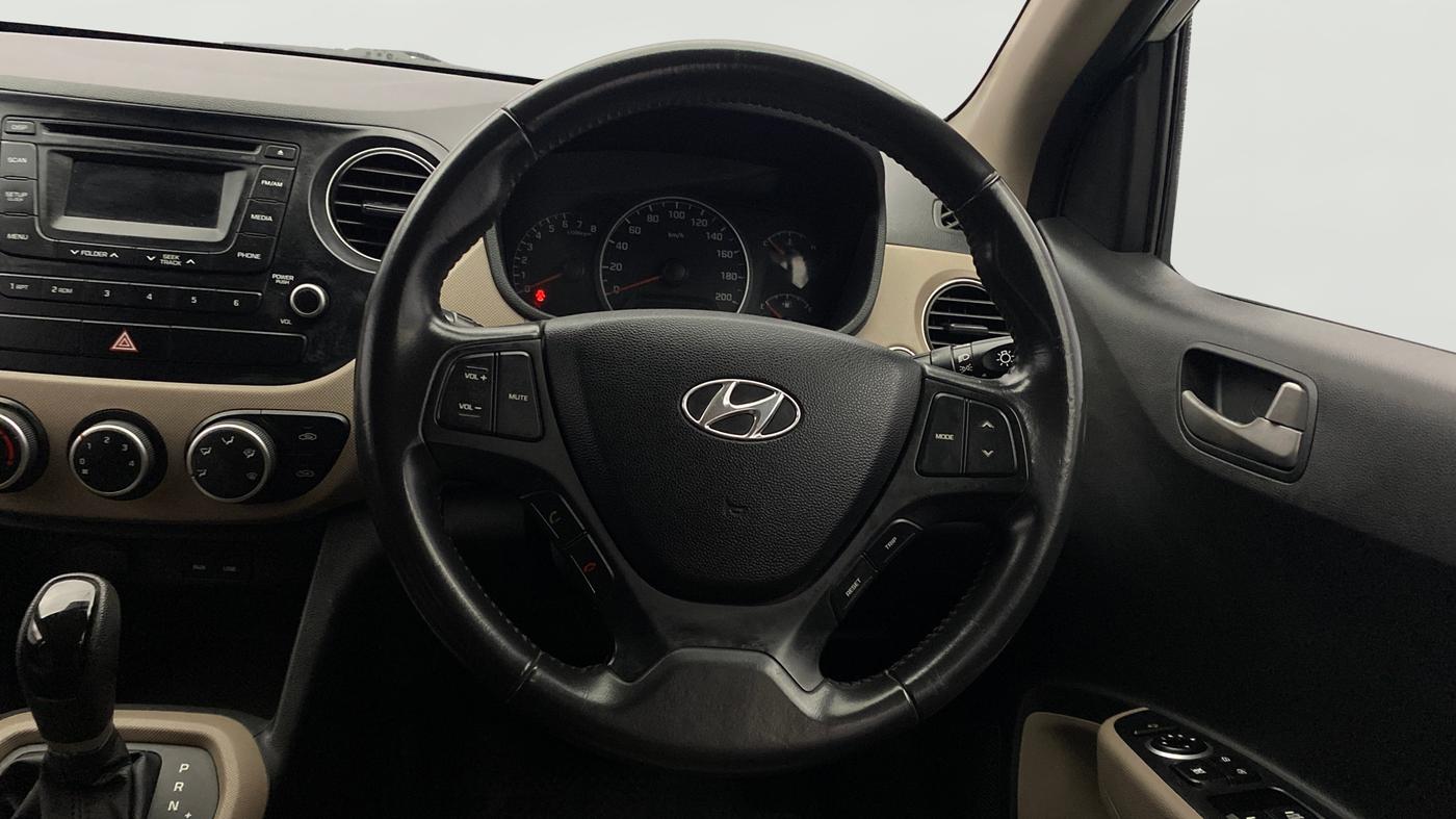 2014 Hyundai Grand i10 ASTA AT 1.2 KAPPA VTVT, Petrol, Automatic, 36,359 km, Steering Wheel Close Up